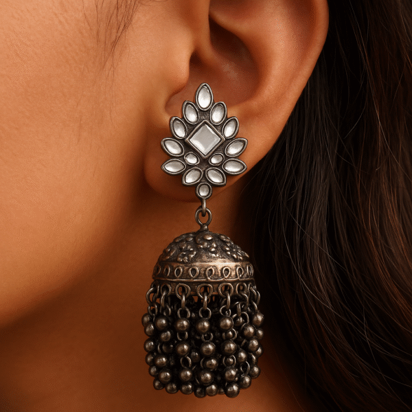 Black Ethnic Earring - Image 3