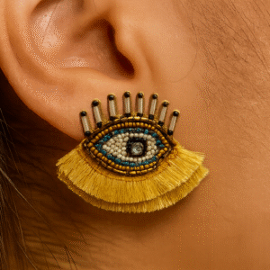 Beaded-Eye-Earring