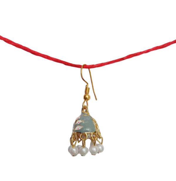 Grey Enamel Earring - Image 6