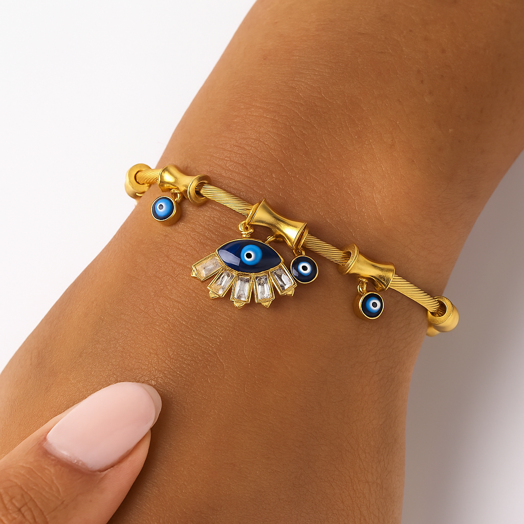 Bracelet on Model's Hand