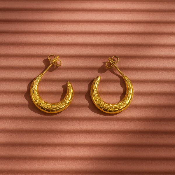 Semi Circle Statement Hoops - Image 4