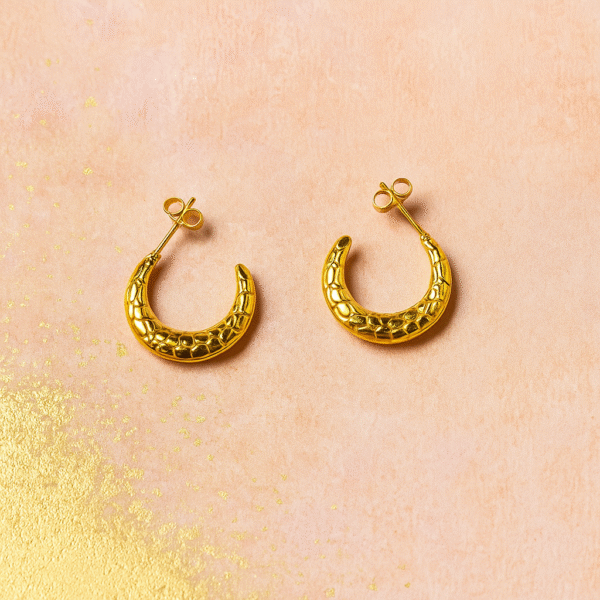 Semi Circle Statement Hoops - Image 3