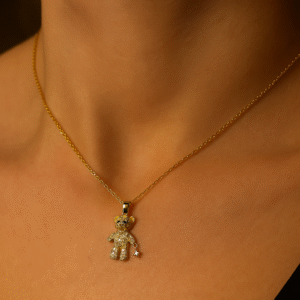 Crystal Teddy Pendant