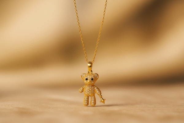 Crystal Teddy Pendant - Image 4