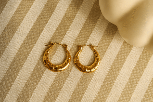 Round Self Textured Hoops