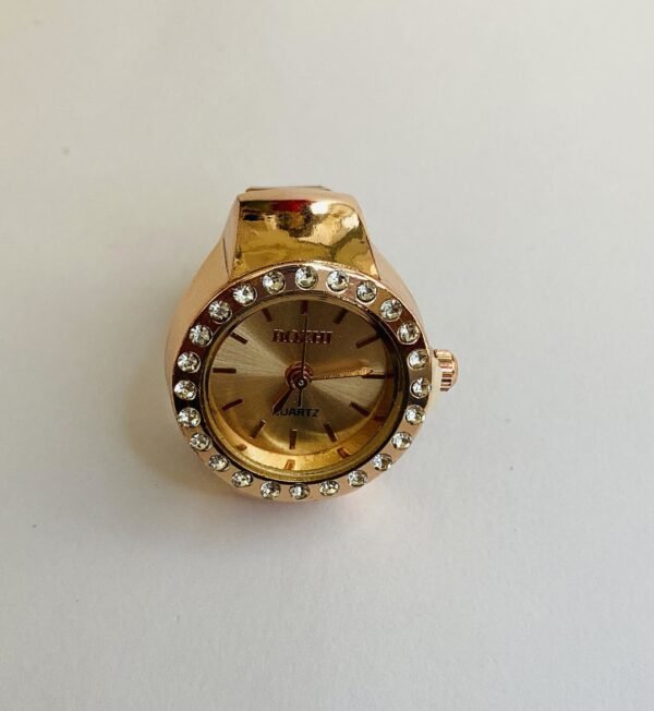 Rose Gold Finger Watch