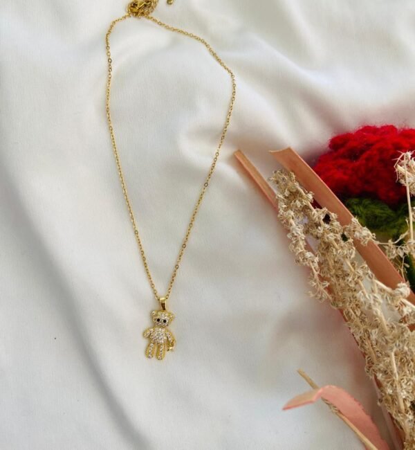 Crystal Teddy Pendant - Image 2